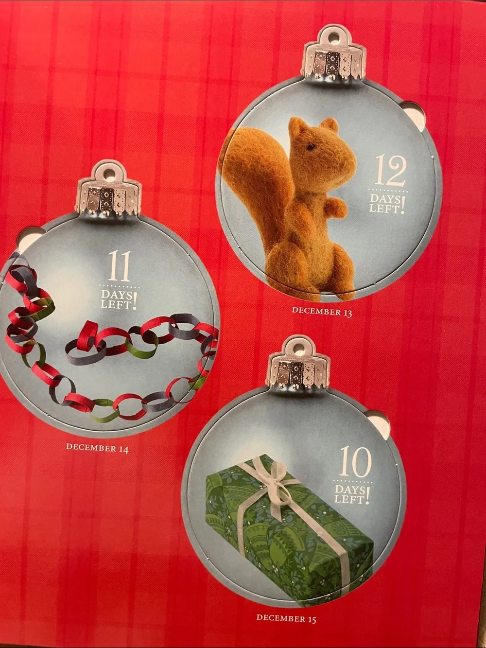 Jingle's Countdown to Christmas Children's Book with pop-out ornaments